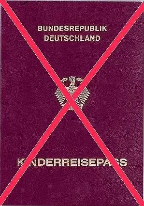 Reispässe für Kinder werden eingestellt